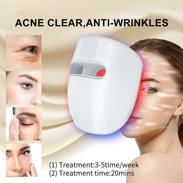 Máscara Facial com Terapia de Fótons LED