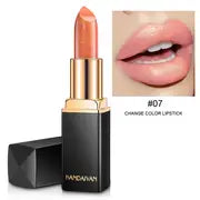 Perlmuttfarbener metallischer Goldlippenstift