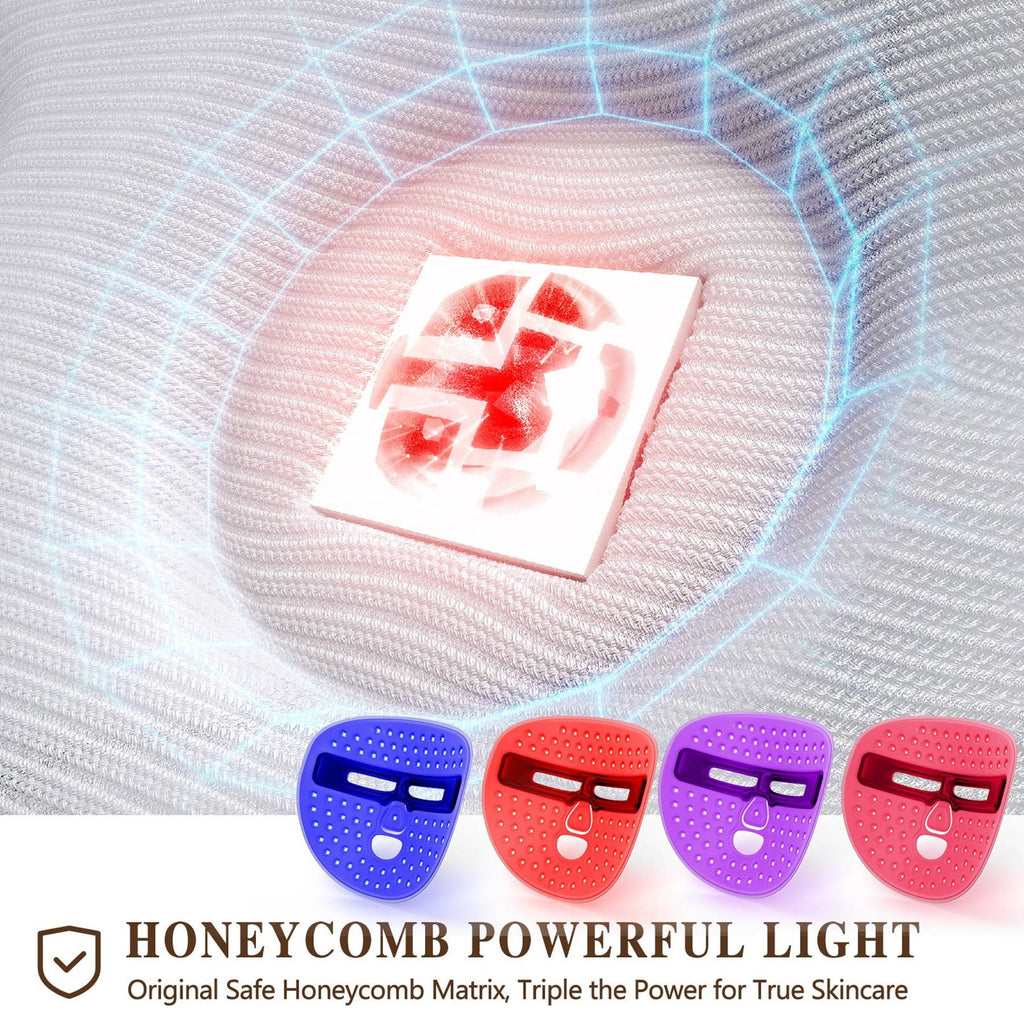 Máscara Facial LED Terapia de Luz Vermelha
